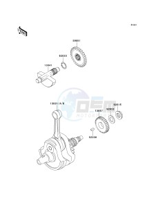 KLX 250 D [KLX250R] (D2-D4) [KLX250R] drawing CRANKSHAFT