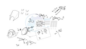 SENDA SM BAJA - 125 CC EU2 & EU3 drawing HEADLAMPS - BLINKERS