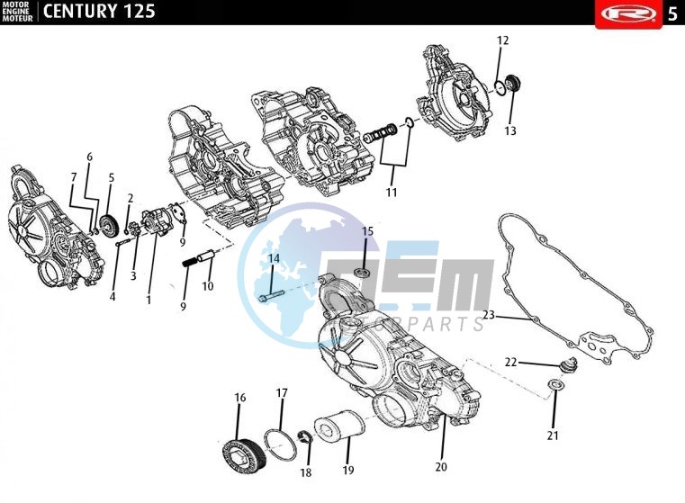 OIL PUMP - CLUTCH COVER