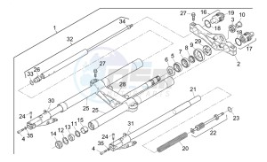 RS 250 drawing Front Fork