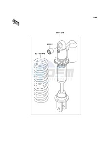 KX65 KX65A7F EU drawing Shock Absorber(s)