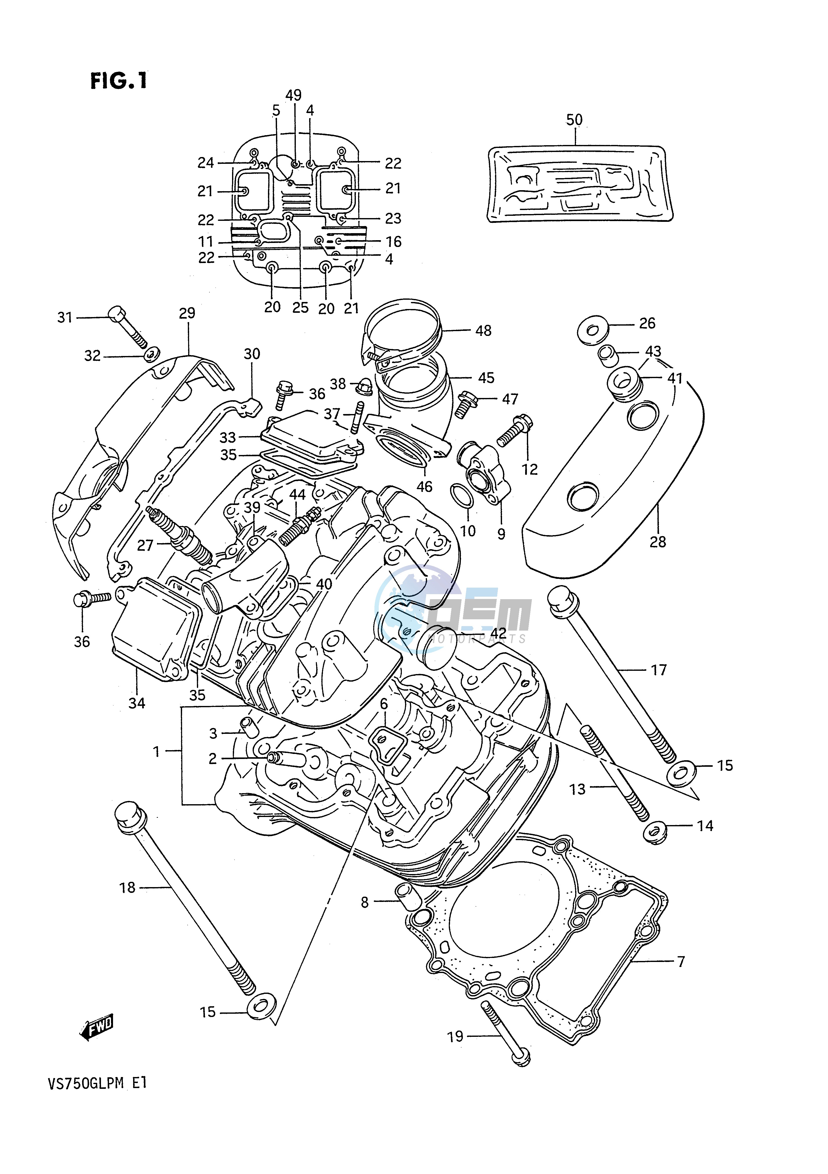 CYLINDER HEAD (FRONT)