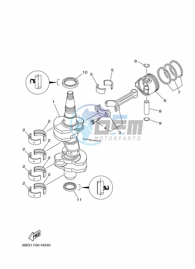 CRANKSHAFT--PISTON