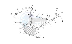 TUONO 1100 V4 FACTORY E4 SUPERPOLE ABS (NAFTA) drawing Oil radiator