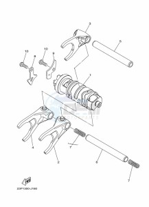 XT1200ZE XT1200ZE SUPER TENERE ABS (BP9C) drawing SHIFT CAM & FORK