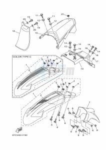 XT250 (B7C3) drawing FENDER