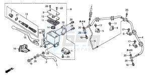 TRX300EX SPORTRAX drawing FR. BRAKE MASTER CYLINDER (TRX300EX'07,'08)