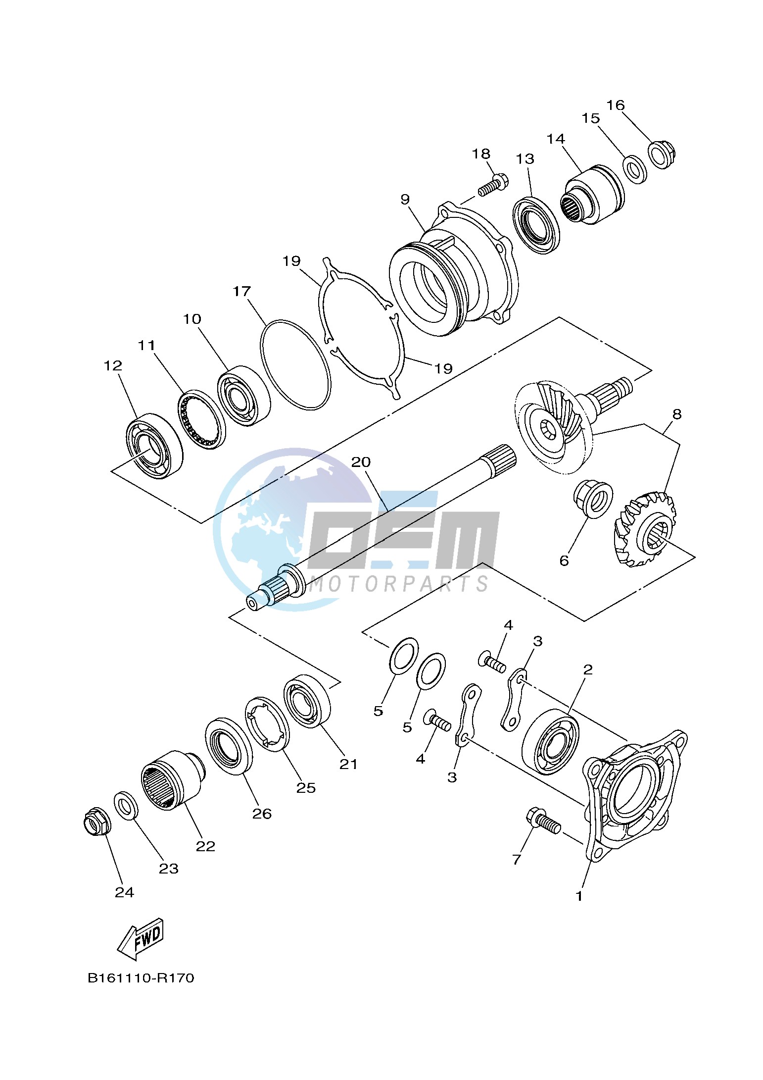 MIDDLE DRIVE GEAR