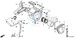 CRF100FD CRF100F Europe Direct - (ED) drawing AIR CLEANER