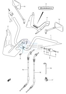 AN400 (E2) Burgman drawing HANDLEBAR (MODEL K3)