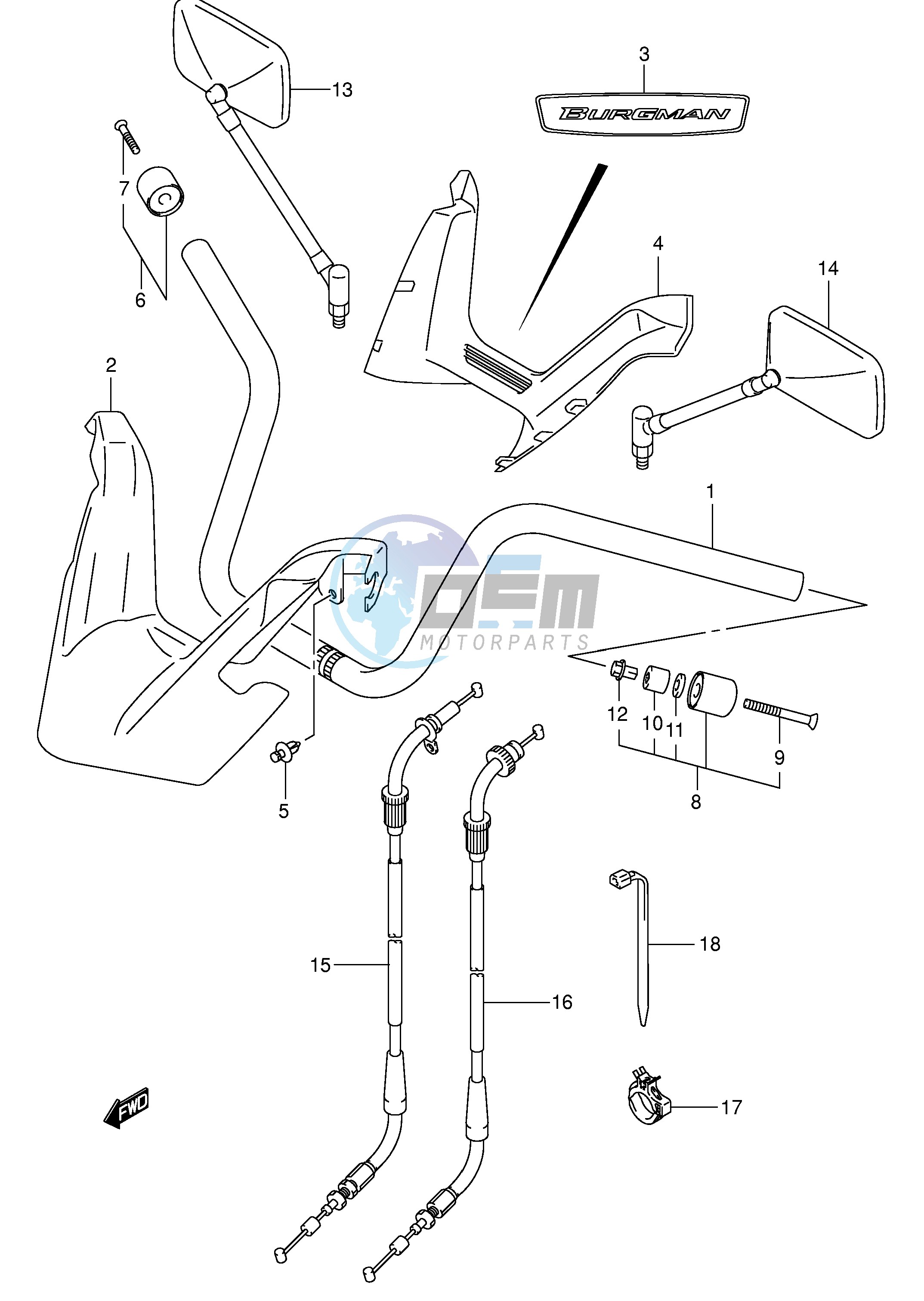 HANDLEBAR (MODEL K3)