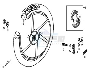 FIDDLE II 50 drawing REAR WHEEL