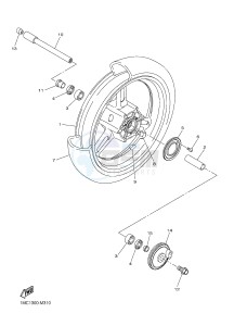 FJR1300A FJR1300-A FJR1300A ABS (B88C) drawing FRONT WHEEL