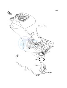 ZZR1400 ABS ZX1400B6F FR GB XX (EU ME A(FRICA) drawing Fuel Pump