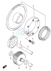 DL1000A drawing STARTER CLUTCH