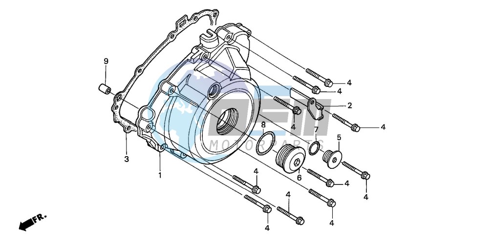 LEFT CRANKCASE COVER