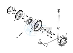 WOLF 250EFI drawing MAGNETO / FLYWHEEL