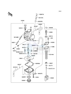 KX85 / KX85 II KX85-B5 EU drawing Carburetor