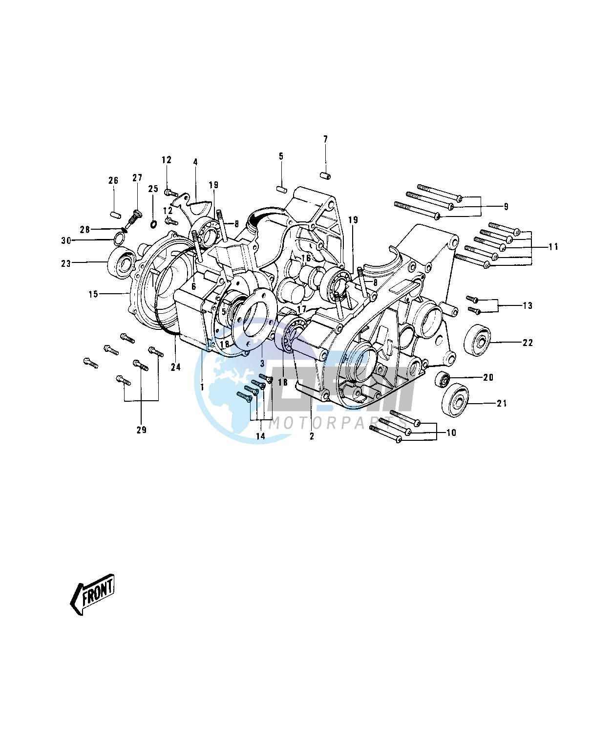 CRANKCASE -- 74-75- -