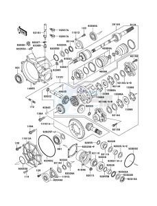 MULE 3010 DIESEL 4x4 KAF950D8F EU drawing Drive Shaft-Front