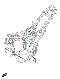 GSX-250RA drawing FRAME