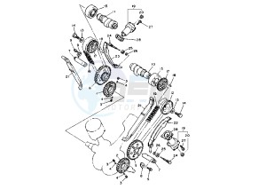 XV VIRAGO 1100 drawing CAMSHAFT -CHAIN