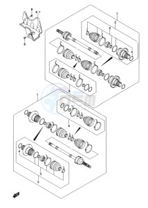 LT-A500X(Z) drawing REAR DRIVE SHAFT