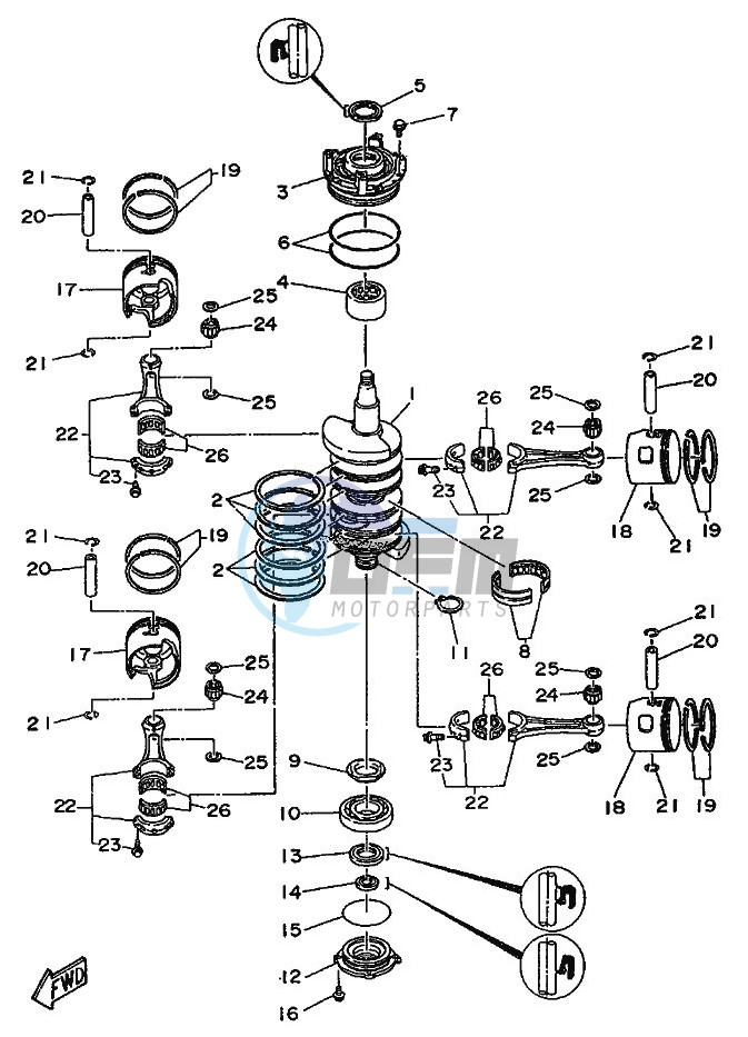 CRANKSHAFT--PISTON