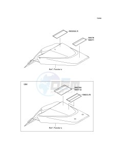 KLX 110 A (KLX110 MONSTER ENERGY) (A6F-A9FA) A9F drawing LABELS