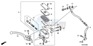 GL18009 France - (F / AB CMF NAV) drawing FRONT BRAKE MASTER CYLINDER