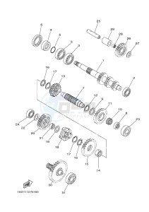 YXM700E YXM70VPXH VIKING EPS (B42F) drawing TRANSMISSION