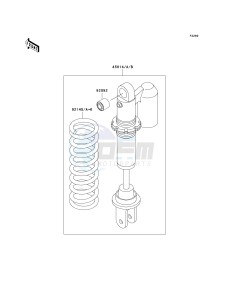 KX 65 A [KX65 MONSTER ENERGY] (A6F - A9FA) A8F drawing SHOCK ABSORBER-- S- -