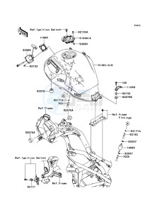 VERSYS KLE650CBF GB XX (EU ME A(FRICA) drawing Fuel Tank