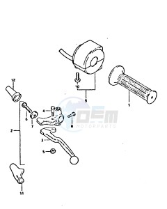 GSX750 (T-X) drawing LEFT HANDLE SWITCH