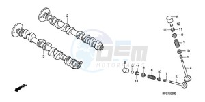 CB600FA39 Europe Direct - (ED / ABS ST 25K) drawing CAMSHAFT/VALVE