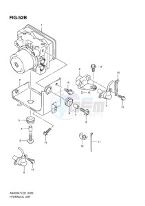 AN400 ABS BURGMAN EU-UK drawing HYDRAULIC UNIT