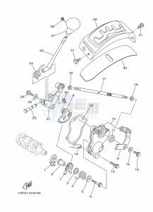 YFM700FWBD KODIAK 700 EPS (BGF8) drawing SHIFT SHAFT