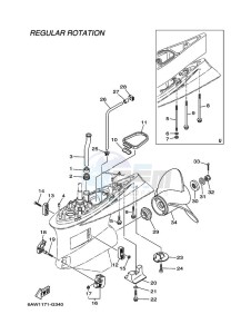 F350AETU drawing PROPELLER-HOUSING-AND-TRANSMISSION-2