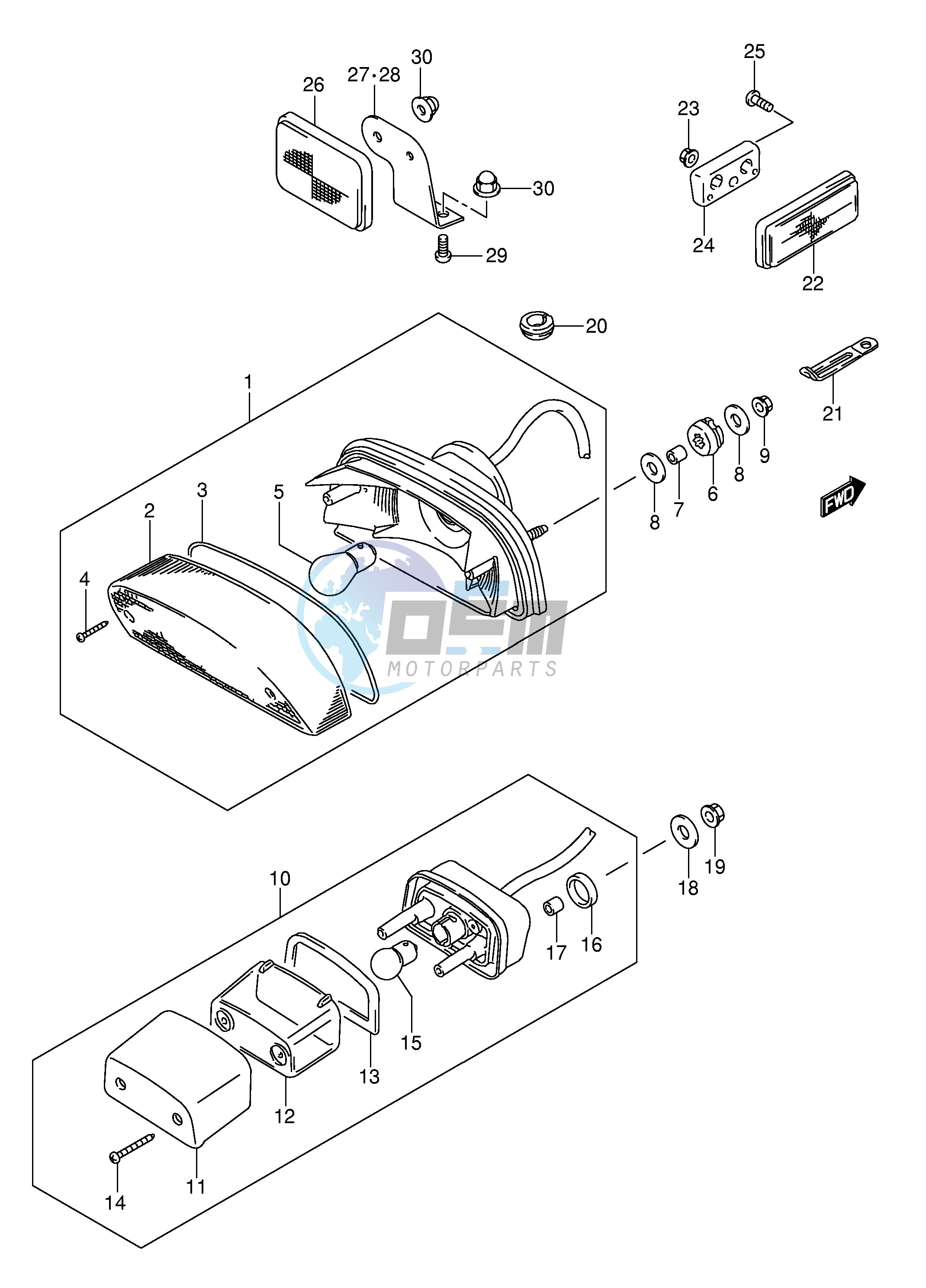 REAR COMBINATION LAMP (VS1400K5 K6 K7 K8)