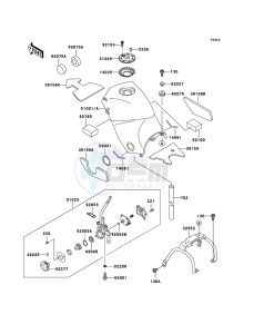 KLE500 KLE500B6F GB XX (EU ME A(FRICA) drawing Fuel Tank