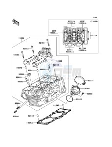 ER-6f ABS EX650B6F GB XX (EU ME A(FRICA) drawing Cylinder Head