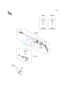 KAF 620 S [MULE 4010 TRANS4X4 HARDWOODS GREEN HD] (S9F-SAF) S9F drawing IGNITION SWITCH