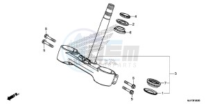 CRF1000DG CRF1000 - Africa Twin - Dual Clutch Europe Direct - (ED) drawing STEERING STEM