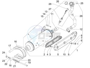 MP3 500 lt Sport business drawing Silencer