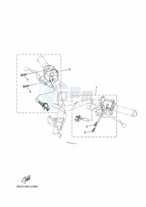 YP125RA XMAX 125 (BMJ1) drawing STAND & FOOTREST