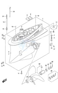 DF 250 drawing Gear Case SS Model