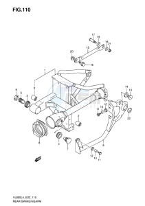 VL800 INTRUDER EU drawing REAR SWINGINGARM