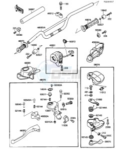 KXF 250 A [TECATE 4] (A1-A2) [TECATE 4] drawing HANDLEBAR