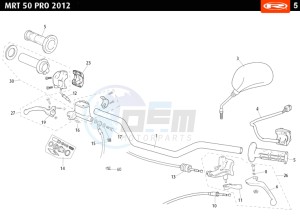 MRT-50-PRO-FLUOR drawing HANDLEBAR - CONTROLS