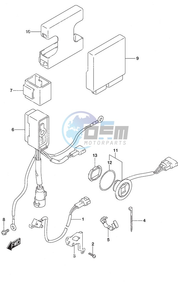 PTT Switch/Engine Control Unit